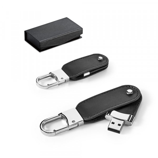 BRAGG 8GB. USB-Stick aus PU 8 GB mit Karabinerhaken