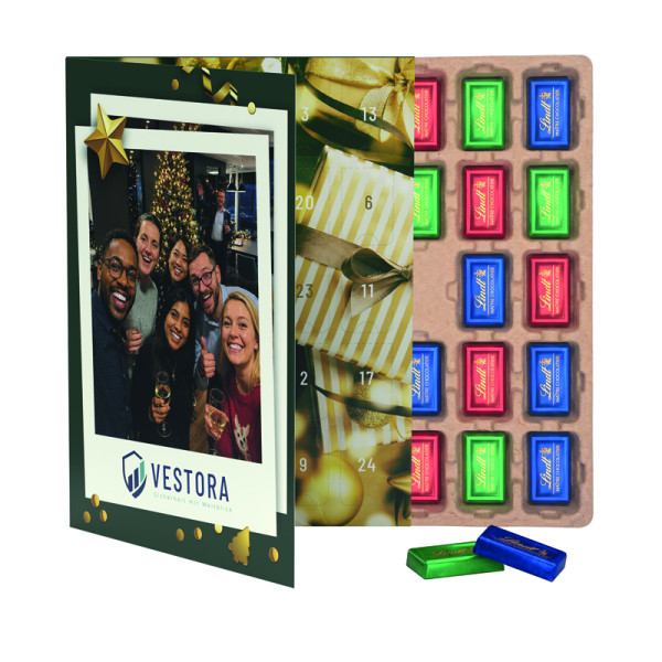Premium Tisch Adventskalender Flip Cover Eco Hochformat