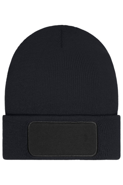 Beanie with Patch (10cm x 5 cm) - Thinsulate