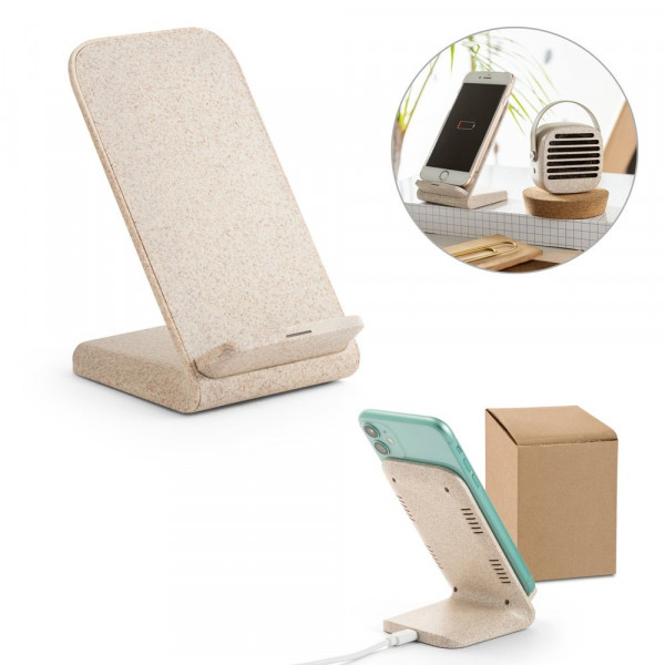 ENGLERT. Smartphone-Halter mit schnellem 10W wireless Ladegerät aus Recyceltes ABS (100% rABS) und W